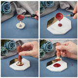 Roses Oval Wood Handle Wax Seal Stamp