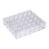 3 Set Clear Bead Organizer Storage Case, Plastic Bead Containers, Seed Beads Containers with 30 Tiny Containers, 13.5x16x3.5cm, bottle: 26x29mm, Capacity: 5ml(0.17 fl. oz), 30pcs/box