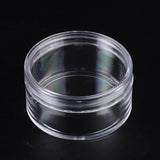 36 pcs Clear Round Plastic Bead Containers with Lid, 7cm in diameter, 3.6cm high, Capacity: 30ml(1.01 fl. oz)