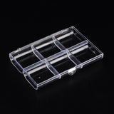 12 pcs Plastic Bead Storage Containers, Clear, 18.1x12.2x2.5cm