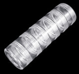48 pcs Plastic Bead Storage Containers, Column, 6 Vials, Clear, 3.9x12.1cm, Capacity: 10ml(0.34 fl. oz)