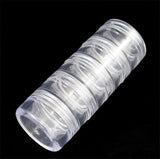 60 Set Plastic Bead Containers, Round, 5 Vials, about 3cm in diameter, 7.7cm high, Capacity: 5ml(0.17 fl. oz)