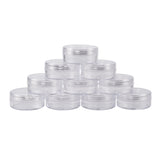 88 pcs Plastic Bead Containers, Seed Beads Containers, Round, about 5cm in diameter, 2.1cm high, Capacity: 10ml(0.34 fl. oz)