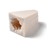 2 Set 3D Christmas Tree DIY Candle Two Parts Silicone Molds, for Xmas Tree Scented Candle Making, Bisque, Assembled: 7x6.7x10.8cm, Inner Diameter: 5.6x9.5cm