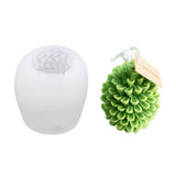 2 PCS 3D Pine Cone DIY Candle Silicone Molds, for Scented Candle Making, White, 6.8x7.1cm, Inner Diameter: 4x6.6cm