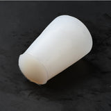 2PCS Bumpy Cone DIY Candle Silicone Molds, for Scented Candle Making, White, 5.3x7.3cm, Inner Diameter: 6.5x4.2cm