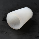 2PCS Bumpy Cone DIY Candle Silicone Molds, for Scented Candle Making, White, 5.3x7.3cm, Inner Diameter: 6.5x4.2cm