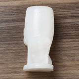 2PCS 3D Christmas Santa Claus DIY Candle Silicone Molds, for Scented Candle Making, White, 5x5.3x10.6cm, Inner Diameter: 10x4.6x3.9cm