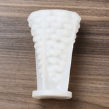 2 PCS 3D Christmas Tree DIY Candle Silicone Molds, for Xmas Tree Scented Candle Making, White, 9x15.2cm, Inner Diameter: 8.2x14cm