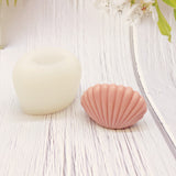 2PCS Shell Shape DIY Candle Silicone Molds, Resin Casting Molds, For UV Resin, Epoxy Resin Jewelry Making, White, 6.5x5.7x4.1cm