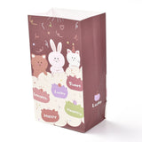 2 Bag Rectangle Paper Bags, Mixed Pattern with Stickers, Storage Bags, Wedding Party Birthday Gift Bag, Colorful, 26.9x15.1x0.2cm