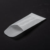 100 pc Rectangle Translucent Parchment Paper Bags, for Gift Bags and Shopping Bags, Clear, 68mm, bag: 50x30x0.3mm