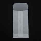 100 pc Rectangle Translucent Parchment Paper Bags, for Gift Bags and Shopping Bags, Clear, 113mm, bag: 92x51x0.4mm