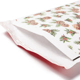 50 pc Kraft Paper & Plastic Bubble Envelope Bags, Self-adhesive Bag, Christmas Theme, Rectangle, Christmas Themed Pattern, 32.5x27.5x0.5cm