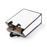 10 pc Rectangle Paper Bags, with Handles, for Gift Bags and Shopping Bags, White, 16x12x0.6cm