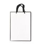 10 pc Rectangle Paper Bags, with Handles, for Gift Bags and Shopping Bags, White, 28x20x0.6cm