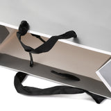 10 pc Rectangle Paper Bags, with Handles, for Gift Bags and Shopping Bags, Silver, 18x22x0.6cm