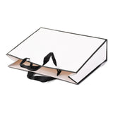 10 pc Rectangle Paper Bags, with Handles, for Gift Bags and Shopping Bags, White, 21x27x0.6cm