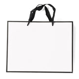 10 pc Rectangle Paper Bags, with Handles, for Gift Bags and Shopping Bags, White, 21x27x0.6cm