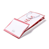 1 Bag Rectangle with Word Lumiere Pattern Paper Bags, with Handles, for Gift Bags and Shopping Bags, Red, 24.5x12x10.5cm, Fold: 245x120x4mm, 12pcs/bag