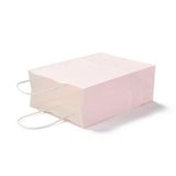 30 pc Rectangle Paper Bags, with Handles, for Gift Bags and Shopping Bags, Misty Rose, 22x16x7.9cm, Fold: 22x16x0.2cm