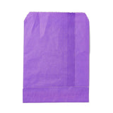 100 pc Rectangle Kraft Paper Pouches Gift Shopping Bags, Dark Orchid, 17.9x13x0.01cm