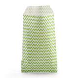 100 pc White Kraft Paper Bags, No Handles, Storage Bags, Wave Pattern, Wedding Party Birthday Gift Bag, Pale Green, 15x8.3x0.02cm