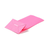 100 pc Rectangle Kraft Paper Bags, None Handles, Gift Bags, Deep Pink, 9.1x5.8x17.9cm