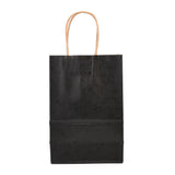 30 pc Kraft Paper Bags, Gift Bags, Shopping Bags, with Handles, Black, 15x8x21cm