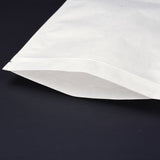 50 pc Eco-friendly PLA Biodegradable Packaging Bags, Rectangle, White, 22x15x0.27cm