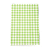 100 pc Rectangle with Tartan Pattern Paper Bags, No Handle, for Gift & Food Bags, Yellow Green, 23x15x0.1cm