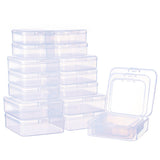 1 Set 27 PACK Mixed size Rectangle Mini Clear Plastic Bead Storage Containers Box Case with lid for Items,Pills,Herbs,Tiny Bead,Jewerlry Findings, and Other Small Items