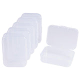 1 Box 10 pack rectangle Clear Plastic Bead Storage Containers Box Case with Flip-Up Lids for Pills,Herbs,Tiny Bead,Jewerlry Findings(9.4cmx6.4cmx2.6cm)