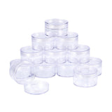 1 Box Plastic Bead Containers, Column, Clear, 5.6x3.4cm, Capacity: 50ml, 12pcs/box