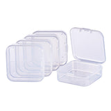 1 Set 18 pack Square Clear Plastic Bead Storage Containers Box Case with Flip-Up Lids for Items,Pills,Herbs,Tiny Bead,Jewerlry Findings, and Other Small Items - 5.4cmx5.4cmx2cm (2.1x2.1x0.78 Inch)