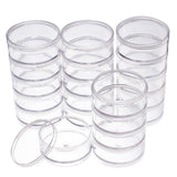1 Box 60ml Stackable Round Plastic Containers 4 Column(5 Layer/Column) Bead Storage Jars for Beads, Buttons, Crafts and Small Findings