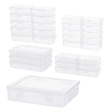 1 Bag Plastic Bead Containers, Clear, 30pcs/bag