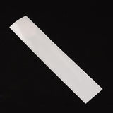 1000 Set Rectangle Cellophane Bags, with Necklace Display Hanging Cards, White, 25x5cm, Unilateral Thickness: 0.035mm, Display Hanging Card: 10.5x4.4x0.03cm