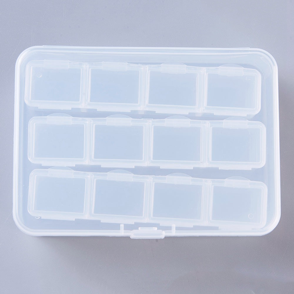 CRASPIRE 20 pcs Plastic Bead Containers, Flip Top Bead Storage