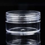 30 pcs Column Polystyrene Bead Storage Container, for Jewelry Beads Small Accessories, Clear, 4x2.2cm, Inner Diameter: 3.3cm