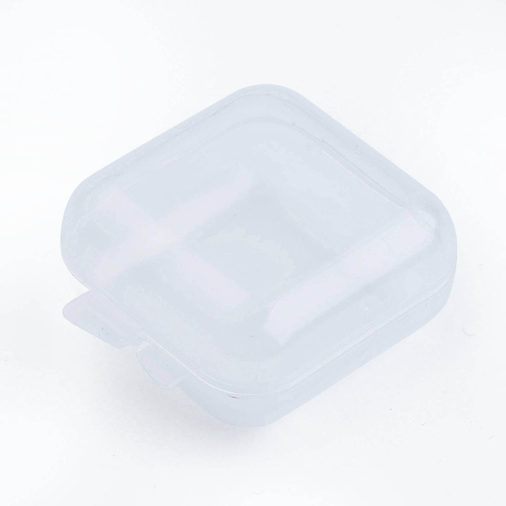 10 pcs Plastic Bead Storage Containers, Rectangle, Clear, 4x3.45x1.8cm