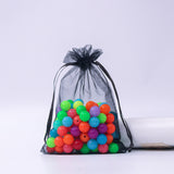 Rectangle Organza Drawstring Bags, 9x7cm