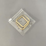 100 pc PVC Anti Oxidation Zip Lock Bags, Transparent Antitarnish Jewelry Packing Storage Pouch, Square, Clear, 8x8x0.03cm