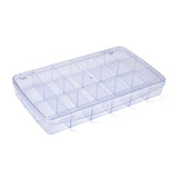 3 pcs Plastic Bead Containers, Box, Clear, Size: about 290mm long, 170mm wide, 42mm thick
