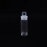 20 pcs Polypropylene(PP) Bead Containers Tubes, Bottle, Seed Bead Storage Hangable Tubes, Clear, 6.7x1.95cm, Hole: 6mm, Capacity: 10ml(0.34 fl. oz)