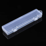 20 pcs Rectangle Polypropylene(PP) Bead Storage Containers, with Hinged Lid, for Jewelry Small Accessories, Cuboid, Clear, 21x4.8x2.3cm, Hole: 7x17mm, compartment: 40x191mm