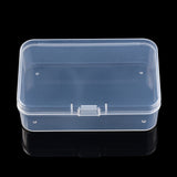 20 pcs Rectangle Plastic Bead Storage Containers, Clear, 8.5x5.6x2.6cm, Inner Size: 5.1x8.15cm