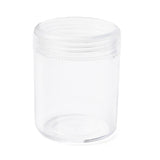 3 pcs Round Plastic Bead Containers, with Screw Top Cap, Clear, 3.9x5cm, Capacity: 20ml(0.67fl. oz)