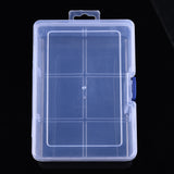 80 pcs Rectangle Plastic Bead Storage Boxes, Jewelry Case for Beads, Small Items, Clear, 16.5x12x6cm