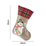 Craspire DIY Hanging Linen Christmas Sock Diamond Painting Kit, for Home Party Decorations, Snowman Pattern, 180x180x20mm, 2Set/Pack